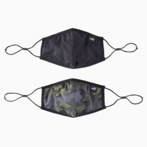 Masque PUMA Core pour le visage (ensemble de 2), Forest Night-camo, extralarge